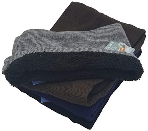 Winter Thermal Neck Warmers, 12 Pack, Fleece Lined Interior Gaiter Warm Scarf Wrap, Mens Womens, 12 Pack Assorted (Black,navy,gray, Coffee), One size — view 5