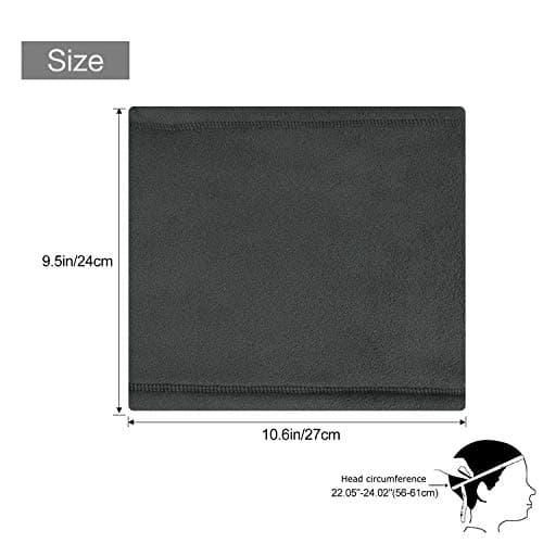 TAGVO 2 PCS Winter Fleece Neck Warmer, Soft Double Layer Fleece Thick Thermal Neck Gaiter Elastic Multifunctional Scarf Windproof Skiing Neck Tube Ear Warmer Balaclava Hood Unisex for Outdoor Sports — view 5