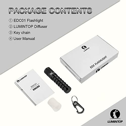 LUMINTOP EDC01 Keychain Torch, 120 lumens Pocket Flashlight EDC,36 Hours Long Lasting,3 Modes,IPX8 Waterproof,AAA Battery Mini Torches for Indoor and Outdoor — view 6