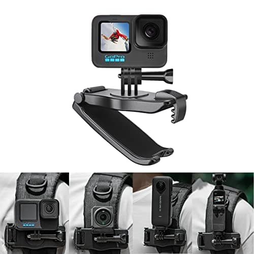 UBEIYI Backpack Strap Mount for GoPro, Backpack Clip for Action Cameras