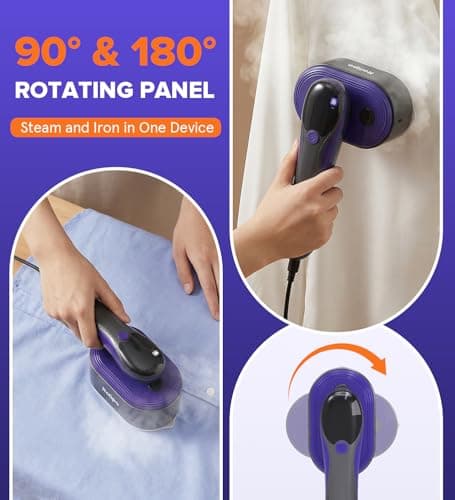 Rolipo Travel Steamer, Portable Clothes Steamer, 20s Heat-Up, 4 Modes — view 6