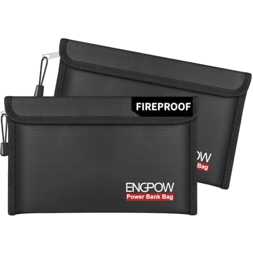 ENGPOW Fireproof Organizer Travel Safe Bag, Portable Electronic Carry Case