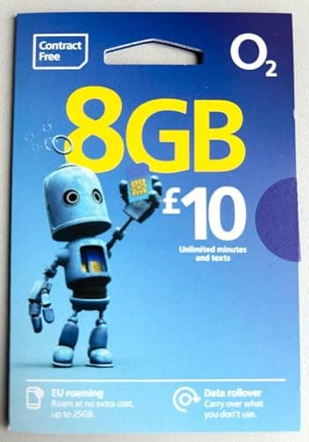 O2 Pay As You Go Sim Card, blue — view 2