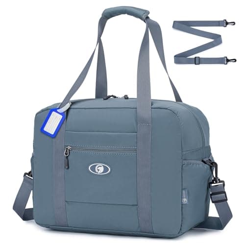 SPAHER for Ryanair Cabin Bags 40x30x20 Underseat Wizzair Carry on Hand Luggage Foldable Travel Duffel Bag 25L Holdall Tote for Women and Men for Travel Overnight Hospital Weekend, Blue