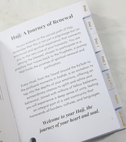 Labbaik Mini Hajj Guide Book With Black Lanyard, Hajj Dua Cards, Step By Step Hajj Guide — view 3