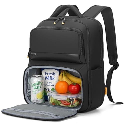 Lekespring Laptop Backpack with Lunch Compartment