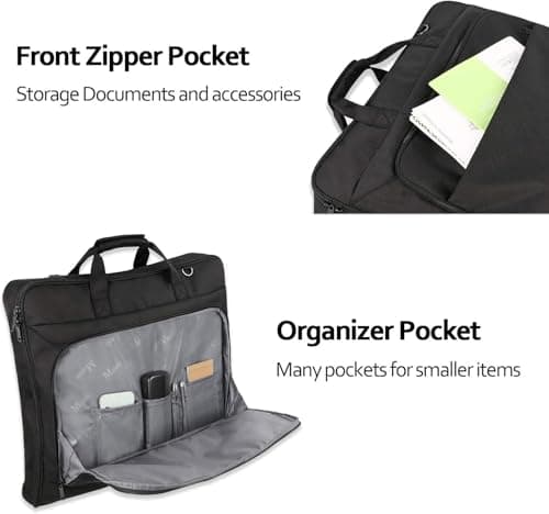 MATEIN Suit Carrier for Men, Travel Garment Bags with Strap for Business — view 5