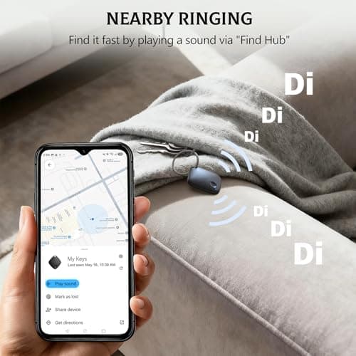 Air Tag -4 Pack,Bluetooth Android Tracker Tag Works in Google Find Hub(No Monthly Fee), Bluetooth Key Finder with Sound, Luggage Tags for Suitcases, Static Tracker Tag for Key,Wallet — view 3