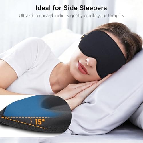 Gritin 100% Blackout Sleep Mask for Women & Men-Zero Eye Pressure Eye Mask — view 4