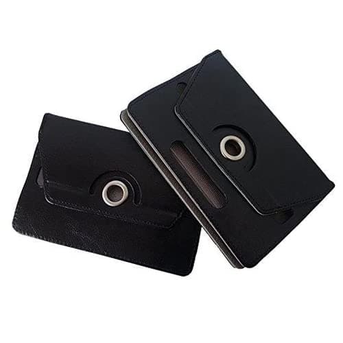 DV 10inch Tablet Case Cover - Universal Leather Stand Case Folio Cover Magic Leather 360° Rotating Case Fits for ALL 10" Inch & 10.1" Inch Android Tablets tab (Black) — view 2