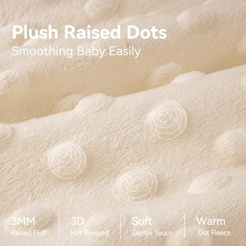 Unnivoll Baby Sleeping Bag 1.5 Tog with Plush Dots Sleep Bag 2 Pack Baby Sleep Sack Wearable Blanket for Newborn Infant 0-6 Months Coffee — view 5