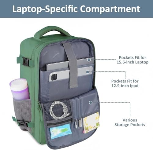 Taygeer Ryanair Cabin Bags 40x30x20 Underseat, Travel Backpack Cabin Size — view 4