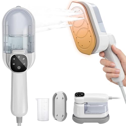 Travel Steamer for Clothes, 1200W 2in1 Portable Handheld Clothes Steamer