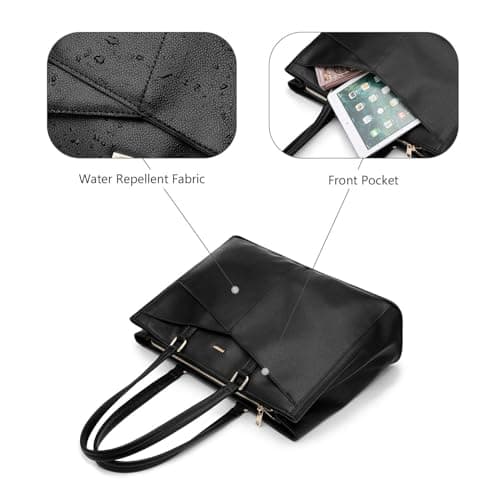 LOVEVOOK Laptop Bags for Women Tote Bag 15.6 Inch, Ladies Handbags Work Bag — view 4
