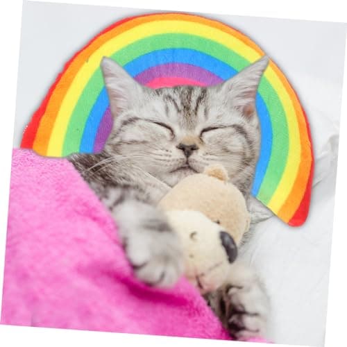 POPETPOP 6 Pack U Shaped Cat Bed Pillow with Built-in Catnip, Polyester and Pp Cotton, Neck Support for Indoor Cats, Pet Sleeping Area Comfort — view 2