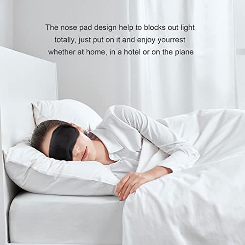 TSHAOUN 20 Pack Cotton Sleep Mask, Eye Mask,Light-Blackout Sleeping Mask,Blindfold Eye Mask for Sleep Game Travel with Nose Pad,Ultra Soft & Comfortable Eye Blinder (20 PCS) — view 6