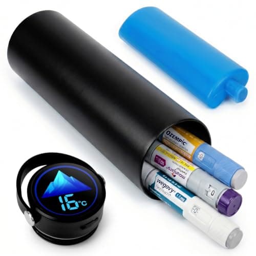 SUNMON Rechargeable Insulin Cooler Travel Case, Travel Case for GLP-1 Pen