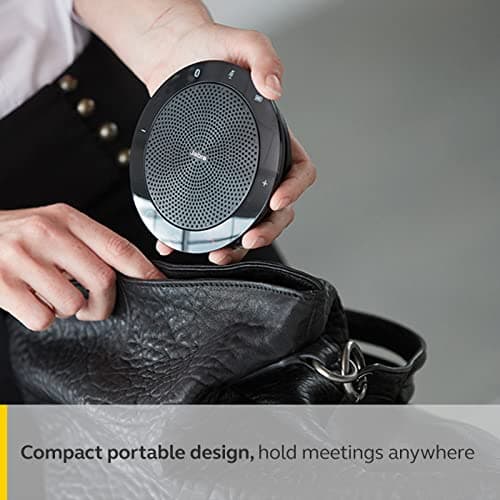 Jabra Speak 510 Speaker Phone - Microsoft Certified Portable Bluetooth Conference Speaker with USB - Connect with Laptops, Smartphones and Tablets, Black — view 5