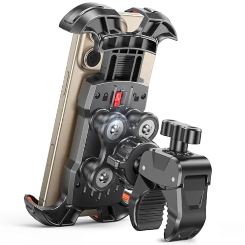 Rolgno Bike Phone Holder, [Vibration Damper] Motorbike Phone Holder