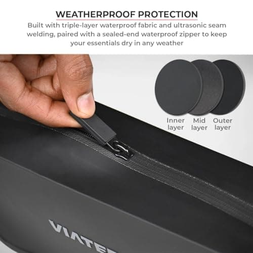 ViaTerra Waterproof 2L Universal Motorcycle Handlebar Bag — view 4