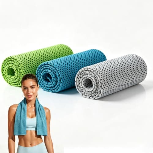 ILOVMUP 3PCS Quick Drying and Cooling Towels, Breathable Fibre for Sports