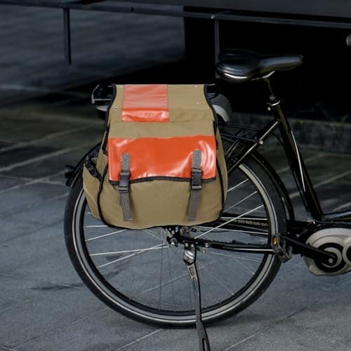 Motorcycle Saddle Bag Waterproof Canvas Backseat Luggage for Long Trips — view 6