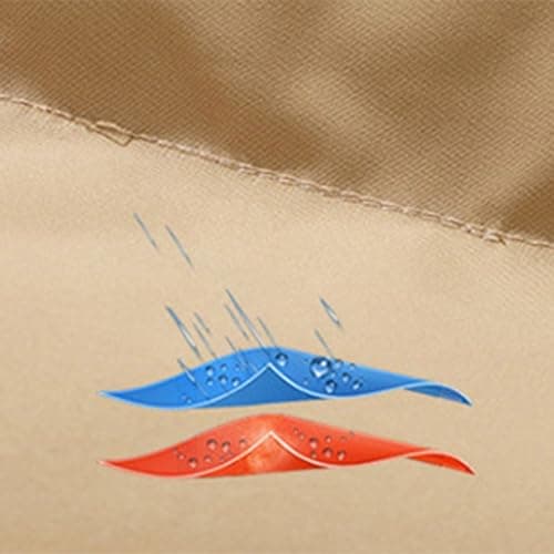 Anbiryeik Women Winter Puffer Down Jacket Hooded Waterproof Quilted Short Coat with Pockets Lightweight Ladies Parka Jackets Zip Up Windproof Packable Casual Warm Outwear for Travel Outdoor Khaki M — view 4
