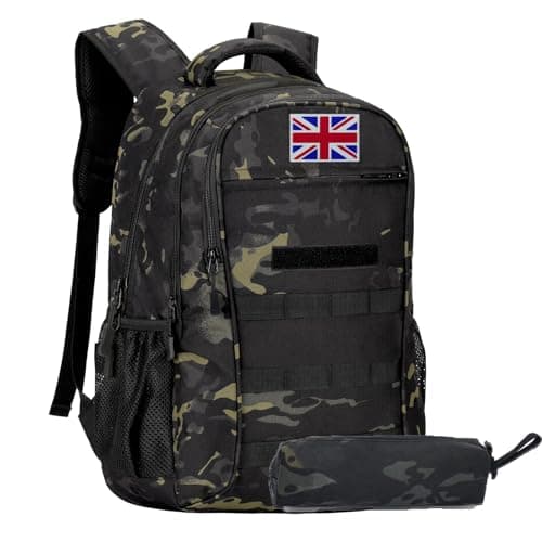 gulimirror Camo Backpack for Boys School Kids Military Tactical Rucksack