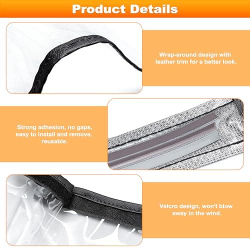 Wihozte 2PCS EV Charger Port Cover, Waterproof Outdoor Car Charger Cover, Dual magnetic stripe design Universal Car Charging Port Rain and Rain Protection for Electric Vehicle — view 3