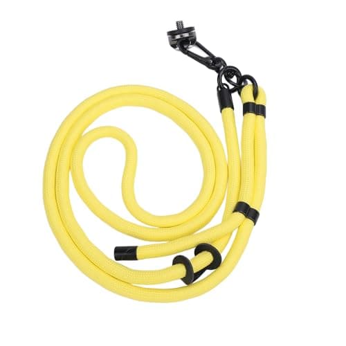 LIYJTK Action Camera Lanyard Adjustable Quick Release Anti Lost Rope for Pocket 3, Action 5, ONE X4 Adjustable Strap (Yellow) — view 6