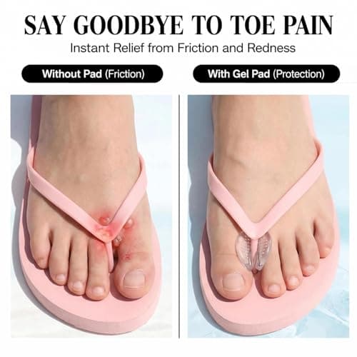 Vesavifaka 3 Pairs Silicone Toe Protectors, Transparent Toe Separators for Sandals, Gel Toe Protection Pads to Help Reduce Pain and Slipping Between Toes — view 5