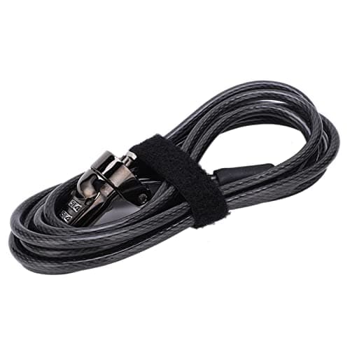 Keyless Steel Cable Combination Lock for Laptop Computer, 3 Pack with — view 4
