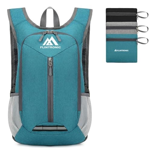 flintronic Foldable Backpack, Ultra Lightweight Rucksack, 16L Hiking Backpack, Unisex Packable Backpack For Men Women, Waterproof Travel Daypack For Outdoor Sport Biking Hiking Climbing