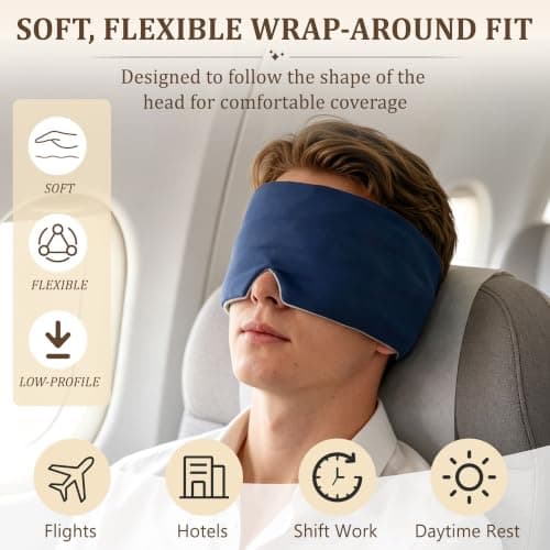 iMaMa Blackout Sleep Mask, Cooling Eye Mask for Sleep & Travel — view 6