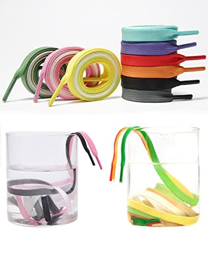 JK Home Flat Trainer Gradient Shoelace, 5 Pairs 8mm 100cm Shoe Laces — view 5