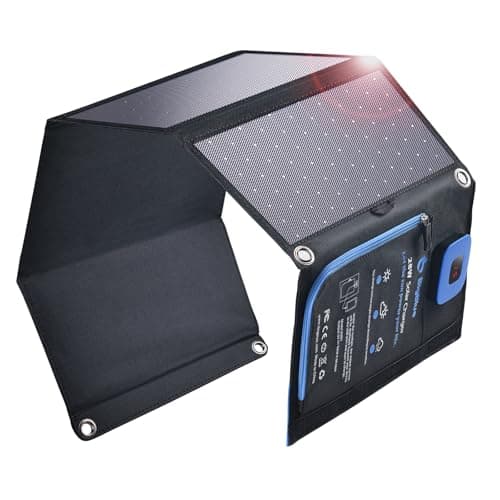 BigBlue 28W Solar Charger Foldable with Digital Ammeter