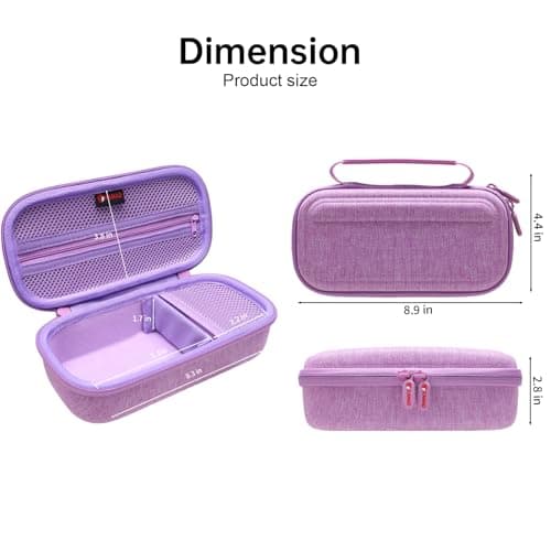 XANAD Hard Camera Case for Mirrorless Digital Camera and Lens Purple — view 3