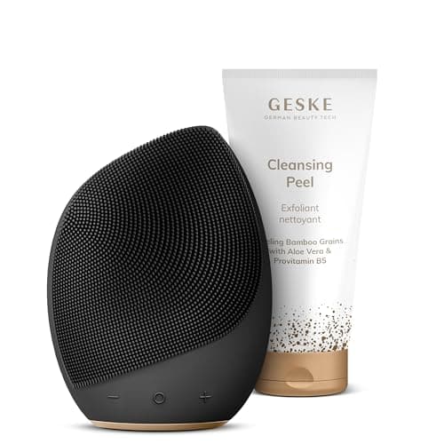 GESKE Set | Sonic Facial Brush 5-in-1 + Cleansing Peel | Exfoliating Clean