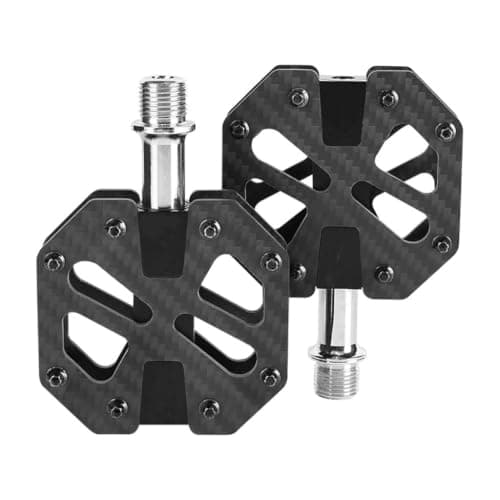 Kelvix Road Bike Step Set for Trail Travel, Carbon Weave Pair with Contact Teeth, Metal Shaft, 3 Bearing Hub and 9/16 Thread Fit for Daily Use — view 4