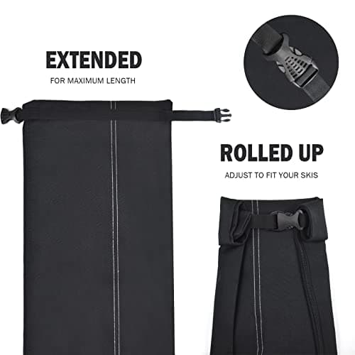 AUMTISC Ski Bag and Boot Bag Combo for 1 Pair of Ski and Boots,Adjustable Length Ski Bag — view 4
