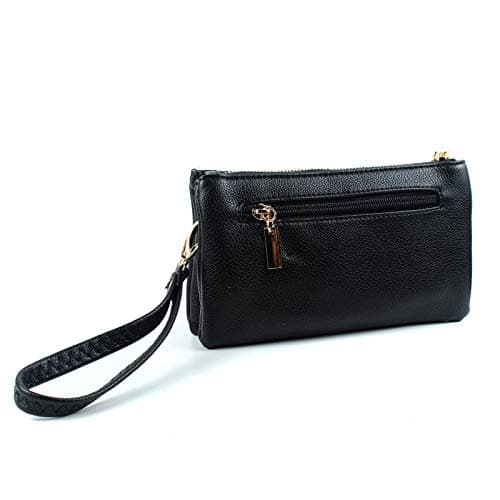 AOSSTA Womens Small Crossbody Bag for Girls Crossbody Phone Bags Mini Shoulder Handbag With Wristlet Adjustable Strap (Gold) — view 4