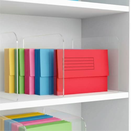 Foolscap Document Wallets 285gsm, Assorted Colours, Pack of 25 Folders (Assorted) — view 3