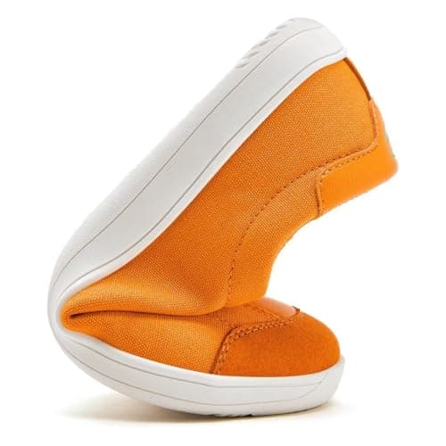 HOBIBEAR Wide Barefoot Shoes Men Women Walking Shoes Trail Running Sneakers | Zero Drop Sole | Lightweight Comfortable Orange — view 5