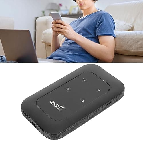 Cuifati 4G LTE Mobile WiFi Hotspot, Portable WiFi Router with SIM Card Slot, 4G Travel LTE Router Support 10 Devices Connection, Mini Mobile Hotspot for Travel Vacation Gathering — view 5