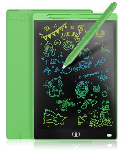 Genialba 8.5 inch LCD Writing Tablet - Colorful Screen Drawing Board for 2-6 Year Old Boys & Girls - Educational Toys Gifts for Birthday & Christmas (Green)