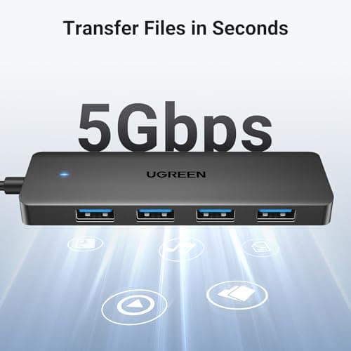 UGREEN USB Hub 3.0, USB Splitter 4 Port Ultra Slim with 5Gbps Data Transfer — view 3