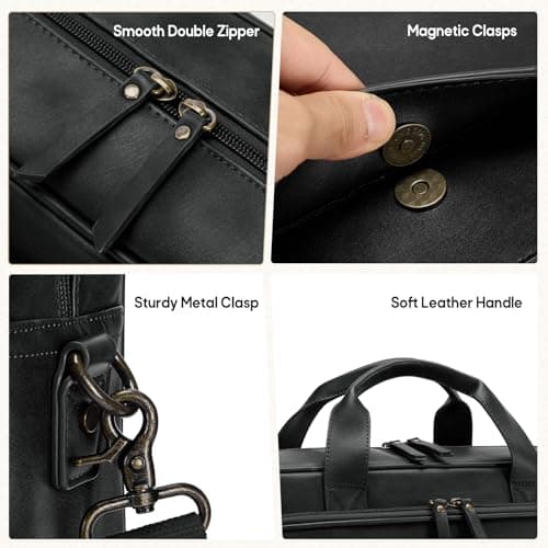 RAINSMORE Messenger Bags for Men 16 Inch Waterproof Laptop Bag — view 6