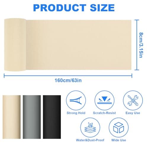 ANOMM Canvas Repair Patch, Self-Adhesive Fabric Patch (8 * 160cm, Beige) — view 2