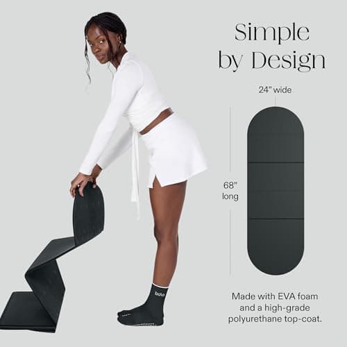 Bala Compact Foldable Yoga Mat, Non-Slip Exercise Mat for Home Workout — view 5