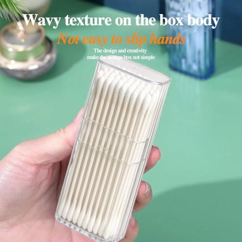 Portable Cotton Bud Holder & Toothpick Holder, 2 Pack Travel Organizer — view 3